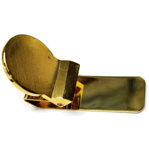 Boys & Girls Club Money Clip Gold Tone Cash Holder Used Flip Up - Picture 4 of 7